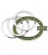EXPO KIT PORTACHIAVI BAGUTTA SILVER PLATED 12 PZ ASSORTITI CONFEZIONATI SINGOLARMENTE CON SCATOLA E BUSTA DA REGALO AK2177