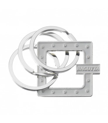 EXPO KIT PORTACHIAVI BAGUTTA SILVER PLATED 12 PZ ASSORTITI CONFEZIONATI SINGOLARMENTE CON SCATOLA E BUSTA DA REGALO AK2177
