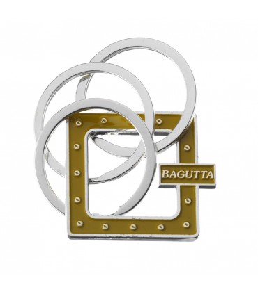 EXPO KIT PORTACHIAVI BAGUTTA SILVER PLATED 12 PZ ASSORTITI CONFEZIONATI SINGOLARMENTE CON SCATOLA E BUSTA DA REGALO AK2177