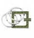 EXPO KIT PORTACHIAVI BAGUTTA SILVER PLATED 12 PZ ASSORTITI CONFEZIONATI SINGOLARMENTE CON SCATOLA E BUSTA DA REGALO AK2177