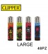Accendino Clipper large Horror Days conf. 48 pz. assortite con 4 fantasie