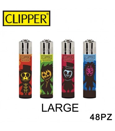 Accendino Clipper large Horror Days conf. 48 pz. assortite con 4 fantasie