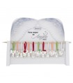EXPO PORTACHIAVI BAGUTTA ANGELO E GANCIO SILICONE 12 PZ ASSORTITI CONFEZIONATI SINGOLARMENTE CON BUSTA DA REGALO AK2208