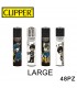 Accendino Clipper large Cops and Robbers conf. 48 pz. assortite con 4 fantasie
