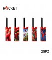 ROCKET MINI ACCENDIGAS ELETTRONICO JULIA HOT PEPPERS CONF.DA 25 PZ. ASSORTITI CON 5 GRAFICHE