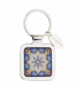 PORTACHIAVI BAGUTTA QUADRATO MAIOLICA CONFEZIONATO IN SCATOLA E BUSTA DA REGALO 2091-03