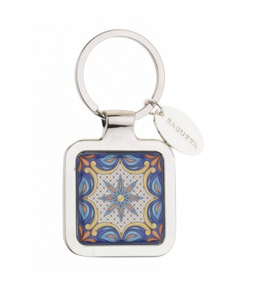 PORTACHIAVI BAGUTTA QUADRATO MAIOLICA CONFEZIONATO IN SCATOLA E BUSTA DA REGALO 2091-03