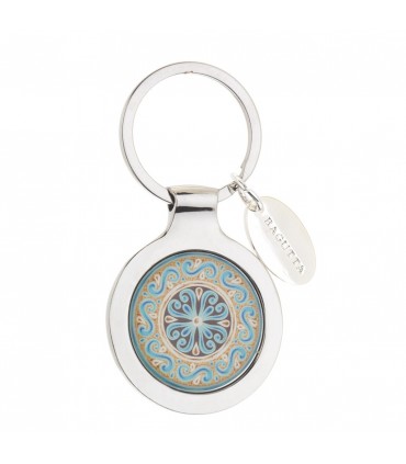 PORTACHIAVI BAGUTTA TONDO MAIOLICA CONFEZIONATO IN SCATOLA E BUSTA DA REGALO 2091-07