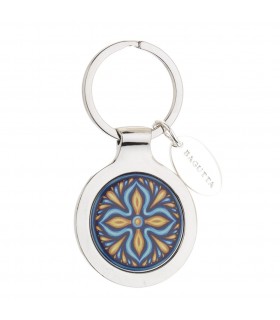 PORTACHIAVI BAGUTTA TONDO MAIOLICA CONFEZIONATO IN SCATOLA E BUSTA DA REGALO 2091-08