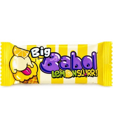 BIG BABOL LEMONSLURP AROMA GELATO AL LIMONE ESPOSITORE  A BOCCA DI LUPO DA 200 PZ.