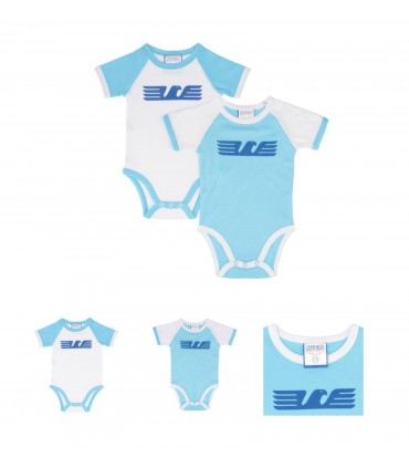SET CON 2 BODY IN COTONE MANICA CORTA SS.LAZIO 3/6 MESI