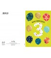 Biglietto Marpimar COMPLEANNO 3 ANNI METAL CON RILIEVO CONF. 6 PZ.