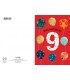 Biglietto Marpimar COMPLEANNO 9 ANNI METAL CON RILIEVO CONF. 6 PZ.
