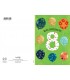 Biglietto Marpimar COMPLEANNO 8 ANNI METAL CON RILIEVO CONF. 6 PZ.