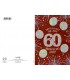 Biglietto Marpimar COMPLEANNO 60 ANNI METAL CON RILIEVO CONF. 6 PZ.