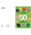 Biglietto Marpimar COMPLEANNO 50 ANNI METAL CON RILIEVO CONF. 6 PZ.