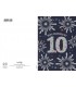 Biglietto Marpimar COMPLEANNO 10 ANNI METAL CON RILIEVO CONF. 6 PZ.