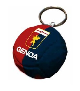 Portachiavi in PVC a Forma di Pallone F.C. Genoa rosso/blu