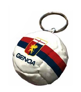Portachiavi in PVC a Forma di Pallone F.C. Genoa bianco