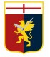 Orologio da parete misura 21x 25 cm sagomato a forma di stemma Genoa F.C confezionato in scatola