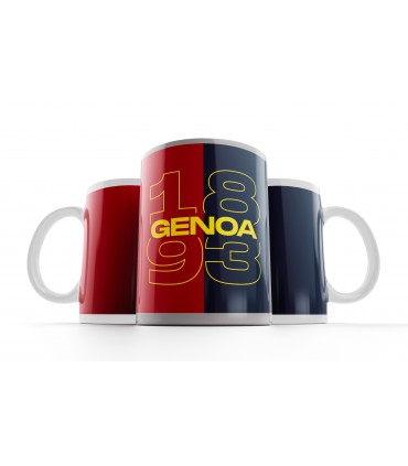 Tazza Ceramica con grafica "1893 genoa" Genoa F.C. confezionata in scatola