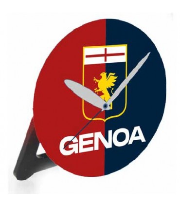Orologio da tavolo Genoa F.C diametro 10 cm confezionato in scatola