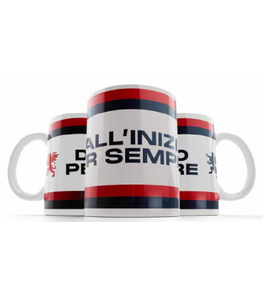 Tazza Ceramica con grafica "Dall'inizio per sempre"  Genoa F.C. confezionata in scatola