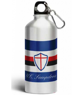 Borraccia in acciaio inox 500 ml con grafica istituzionale U.C. Sampdoria confezionata in scatola