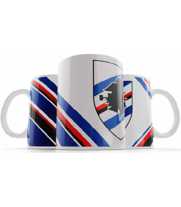 Tazza mug Ceramica con grafica "Bande" U.C Sampdoria confezionata in scatola