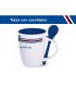 TAZZA IN CERAMICA CON CUCCHIAINO U.C. SAMPDORIA CONFEZIONATA IN SCATOLA