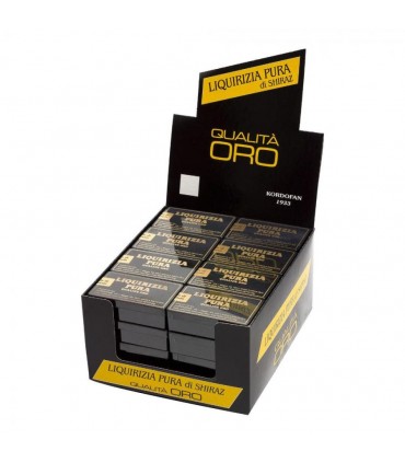 EXPO MINI ASTUCCI DI LIQUIRIZIA PURA KORDOFAN QUALITA ORO SENZA ZUCCHERI AGGIUNTI DA 22GR CONF.32PZ