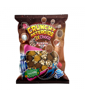 CRUNCHY BURMAN ASTEROIDS CHOCO CARAMELLA GOMMOSA AL GUSTO CIOCCOLATO BUSTA DA 90GR