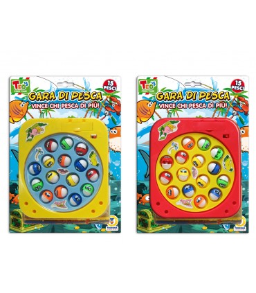 GARA DI PESCA CON 15 PESCI TEOREMA GIOCHI A BATTERIA L. 15 CM.