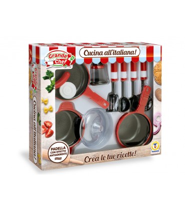 GRANDE CHEF - PENTOLINE EFFETTO ANTIADERENTE CON ACCESSORI TEOREMA GIOCHI