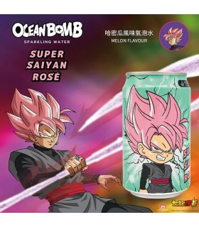BEVANDA OCEAN BOMB DRAGON BALL SAYAN ROSA GUSTO MELONE LATTINA DA 330ML  1PZ. SCADENZA 16 LUGLIO 2026