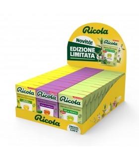 RICOLA ASTUCCIO EXPO DA BANCO TOP LIMITED MELA DA 36PZ. ASSORTITI
