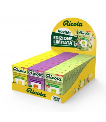 RICOLA ASTUCCIO EXPO DA BANCO TOP LIMITED MELA DA 36PZ. ASSORTITI