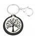 PORTACHIAVI BAGUTTA ALBERO DELLA VITA CLASSICO CONFEZIONATO IN SCATOLA E BUSTA DA REGALO - NERO 2000-01NE