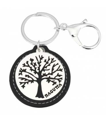 PORTACHIAVI BAGUTTA ALBERO DELLA VITA CLASSICO CONFEZIONATO IN SCATOLA E BUSTA DA REGALO - NERO 2000-01NE