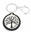 PORTACHIAVI BAGUTTA ALBERO DELLA VITA CLASSICO CONFEZIONATO IN SCATOLA E BUSTA DA REGALO - NERO 2000-01NE