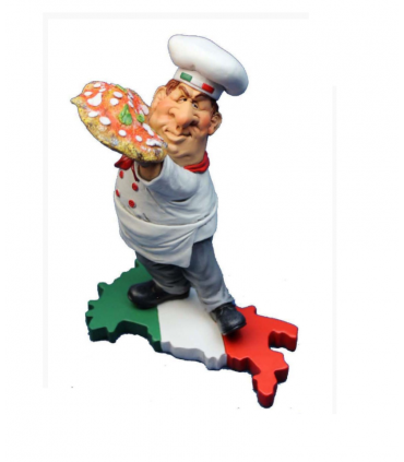 Caricatura Mestieri "Il Pizzaiolo" H.18 cm
