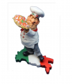 Caricatura Mestieri "Il Pizzaiolo" H.18 cm