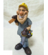 Caricature Mestieri "il Falegname" H. 15 cm