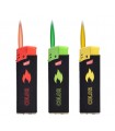 Accendino Elettronico PROF Turbo COLOR Flame (FIAMMA COLORATA) conf. 50 pz. ASSORTITI