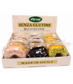 DONUTS ARTIGIANALI TERVED 45G SENZA GLUTINE con farina di grano di saraceno EXPO DA 15PZ. Cioccolato,fragola e pistacchio