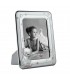 PORTAFOTO BIMBI COLORE ROSA METALLO ARGENTATO  13X18 MADE IN ITALY RETRO E PIEDINO IN LEGNO SCATOLA E GARANZIA KBT80B