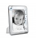 PORTAFOTO BIMBI COLORE CELESTE METALLO ARGENTATO 13X18 MADE IN ITALY RETRO E PIEDINO IN LEGNO SCATOLA E GARANZIA KBT78A