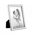PORTAFOTO SILVER 13X18 ALLUMINIO LUCIDO MADE IN ITALY CON RIVESTIMENTO IN VELLUTINO SCATOLA E GARANZIA KST28-2