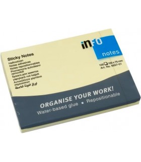 Memo Stick colore giallo 75mm x 100mm conf. 12 pz.
