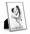PORTAFOTO SILVER 20x25 ALLUMINIO LUCIDO MADE IN ITALY CON  RIVESTIMENTO IN VELLUTINO SCATOLA E GARANZIA KST31-4